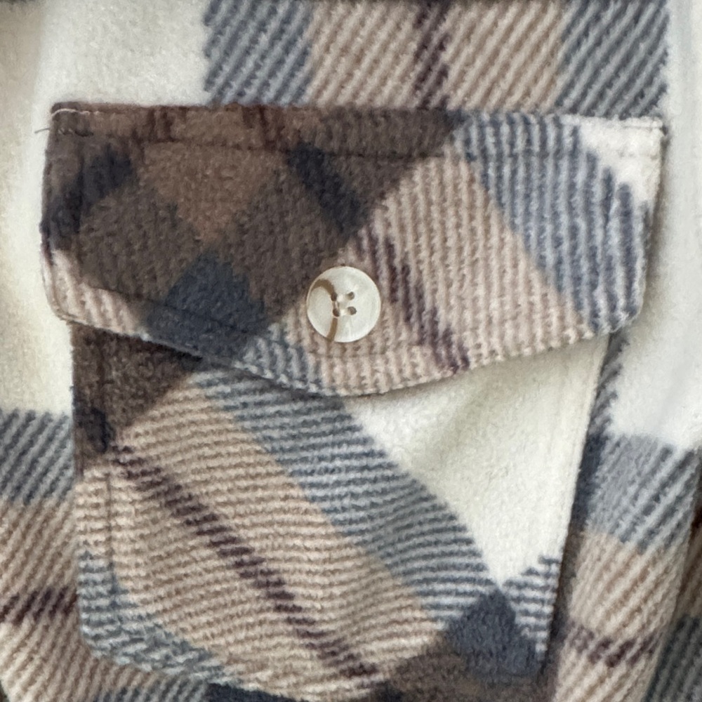 Thread & Supply Cream and Gray Plaid Jacket - Picture 3 of 6